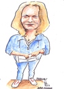 Cartoon: Margaret (small) by jjjerk tagged margaret,cartoon,caricature,famous,painter,irish,ireland,blue,blonde,bag,keys,runners,pink