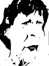 Cartoon: Mary (small) by jjjerk tagged mary cartoon caricature portrait black and white eiridh ireand coolock library art group