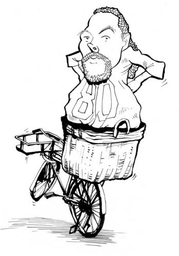 Cartoon: Axl (medium) by Hoppmann tagged karikatur,illustration,portrait,caricature
