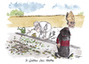 Cartoon: im garten des Herrn (small) by plassmann tagged religion,kirche,papst