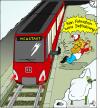 Cartoon: Die Bahn (small) by MiS09 tagged db,führsorgepflicht,kundenfreundlichkeit,service,deutsche,bahn
