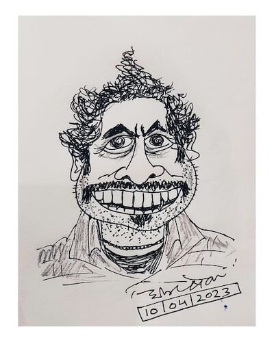 Cartoon: caricature (medium) by cartoonist Abhishek tagged human,faces,funny,caricature