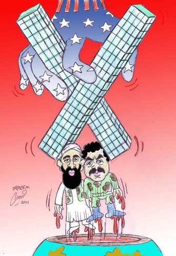 Cartoon: 11 sep (medium) by Hossein Kazem tagged 11,sep