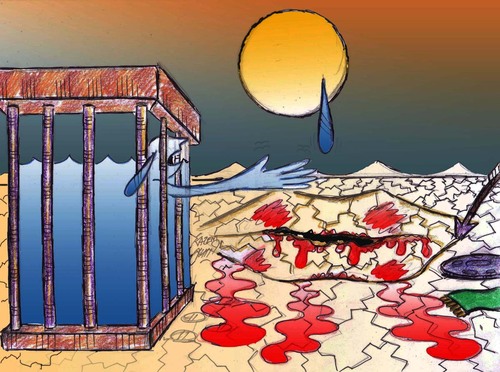 Cartoon: ashora (medium) by Hossein Kazem tagged ashora