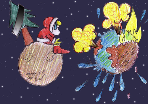 Cartoon: christmas 2??? (medium) by Hossein Kazem tagged christmas