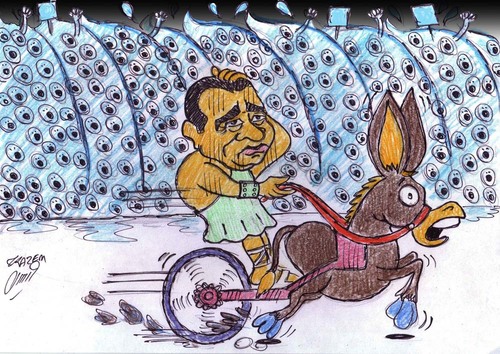 Cartoon: egypt (medium) by Hossein Kazem tagged egypt