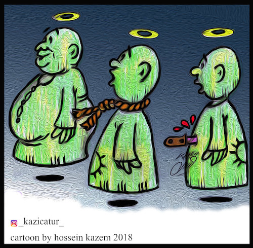 Cartoon: execution (medium) by Hossein Kazem tagged execution