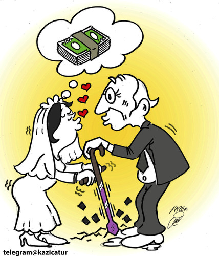 Cartoon: my love (medium) by Hossein Kazem tagged love