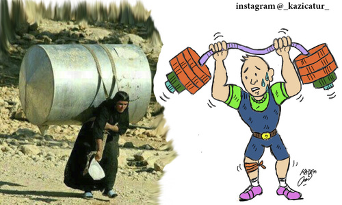Cartoon: olympic (medium) by Hossein Kazem tagged olympic