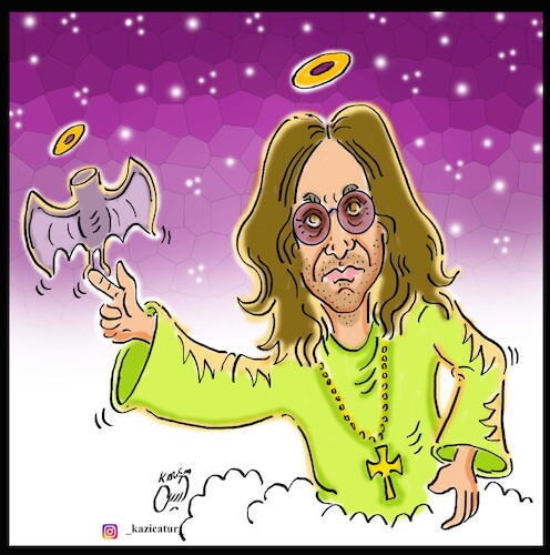 Cartoon: Ozzy Osbourne (medium) by Hossein Kazem tagged ozzy,singer