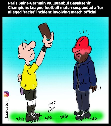 Cartoon: racist (medium) by Hossein Kazem tagged racist