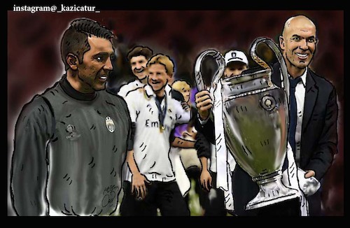 Cartoon: realmadrid (medium) by Hossein Kazem tagged realmadrid