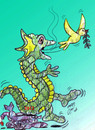 Cartoon: 2012 dragon year (small) by Hossein Kazem tagged 2012 dragon year