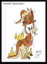 Cartoon: Australia fires (small) by Hossein Kazem tagged australia,fires