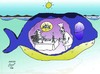 Cartoon: fish in fish (small) by Hossein Kazem tagged fish,in