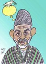 Cartoon: Hamid Karzai (small) by Hossein Kazem tagged hamid,karzai