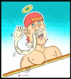 Cartoon: hulk hogan (small) by Hossein Kazem tagged hulk,hogan,wwe,wrestler
