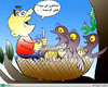 Cartoon: hungery (small) by Hossein Kazem tagged hungery