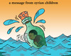 Cartoon: message (small) by Hossein Kazem tagged message