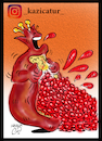 Cartoon: Pomegranate (small) by Hossein Kazem tagged pomegranate