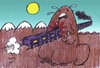 Cartoon: train (small) by Hossein Kazem tagged train
