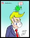 Cartoon: trump and virus (small) by Hossein Kazem tagged trump,and,virus