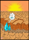 Cartoon: water (small) by Hossein Kazem tagged water
