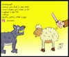 Cartoon: wolf sheep (small) by Hossein Kazem tagged wolf,sheep