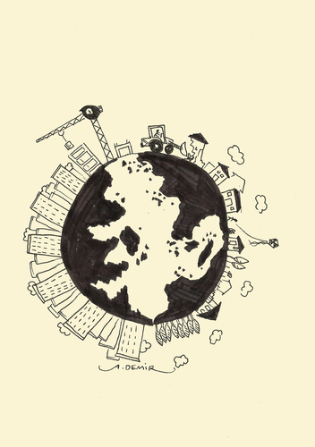Cartoon: dünya (medium) by mahmetdemir tagged dünya