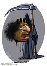 Cartoon: Gaddafi was killed (small) by goodarzi tagged gaddafi,killed,abbas,goodarzi,death,zrayyl,dos,blood,head,language,libya,revolution,murder
