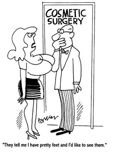 Cartoon: Cosmetic Surgery (medium) by Dave Parker tagged cosmetic,surgery,silicone