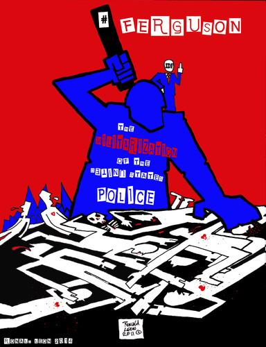 Cartoon: RESISTANCE IS NOT FUTILE (medium) by DaD O Matic tagged militarization,policestate,gaza,furguson