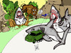 Cartoon: How GREAT WHITE SHARKS hunt. (small) by DaD O Matic tagged hunting,greatwhite,shark,wild,nature