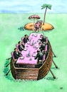 Cartoon: vacation productivity (small) by penapai tagged island,vacation,summer
