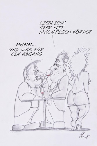 Cartoon: edler Roter (medium) by philipolippi tagged wein