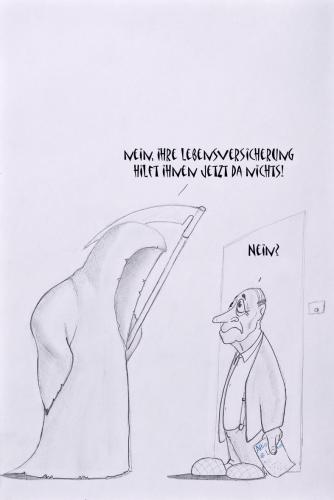 Cartoon: Lebensversicherung (medium) by philipolippi tagged versicherung,tod