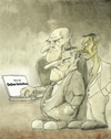Cartoon: Online Verhaftung 2 (small) by philipolippi tagged computer crime mafia