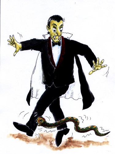 Cartoon: Dracula (medium) by bojnican fero tagged no,text