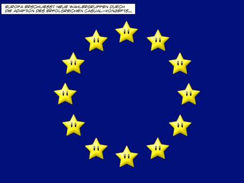 Cartoon: Desinteresse der Wähler (medium) by bobele tagged europa,wahl