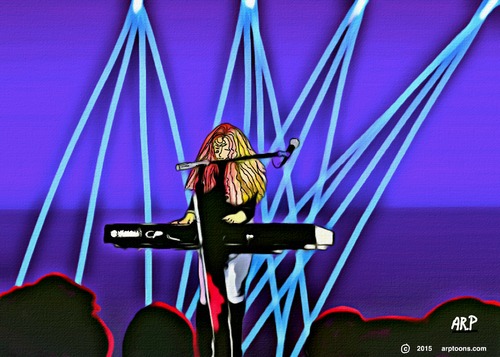 Cartoon: Calissa Knox (medium) by tonyp tagged arp,piano,organ,knox,arptoons