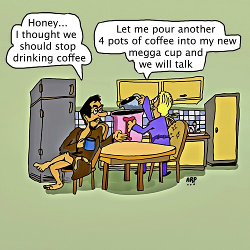 Cartoon: Coffee Talk (medium) by tonyp tagged arp,tonyp,arptoons,snowman,winter,coffee,cup,women