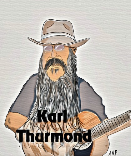 Cartoon: Karl Thurmond (medium) by tonyp tagged arp,tonyp,guitar,man,beard,country