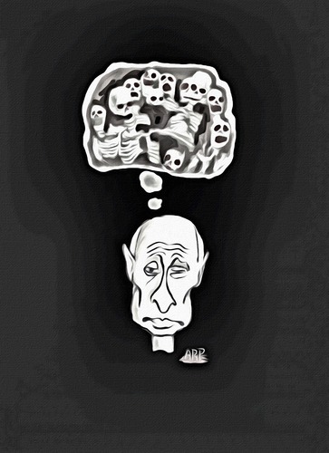 Cartoon: upstairs (medium) by tonyp tagged arp,arptoons,russia,leader,harm,political