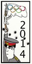 Cartoon: A Little Scary (small) by tonyp tagged arp arptoons tonyp war olympics guns flag sports