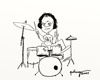 Cartoon: Drummer Dave (small) by tonyp tagged arp arptoons wacom cartoons dreams dave drums