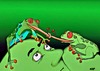 Cartoon: Frogs in love (small) by tonyp tagged arp frogs arptoons green love