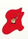 Cartoon: Guitar singing (small) by tonyp tagged arp,arptoons,guitar,song,singing,acoustic