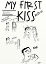 Cartoon: My First Kiss (small) by tonyp tagged arp kiss arptoons