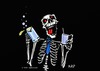 Cartoon: Pick Your Poison (small) by tonyp tagged arp skeleton drinks