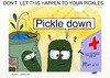 Cartoon: SAVE OUR PICKLES (small) by tonyp tagged arp pickles arptoons drowning save